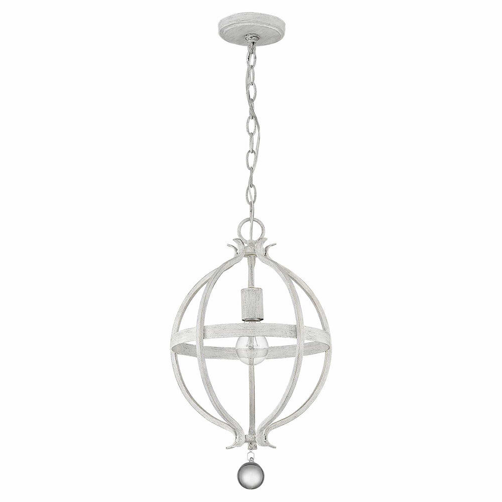 Callie 1-Light Country White Pendant - Homeroots - Flyclothing LLC