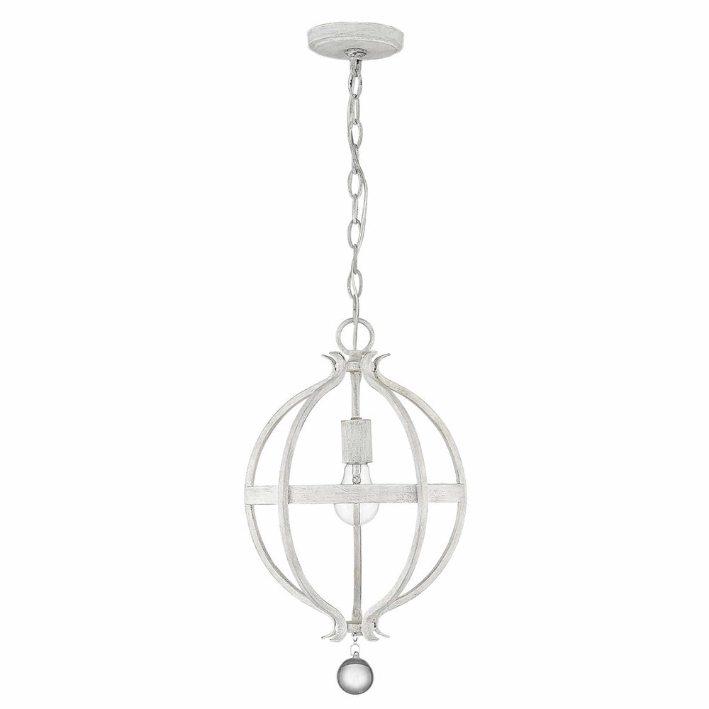 Callie 1-Light Country White Pendant - Homeroots - Flyclothing LLC