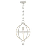 Callie 1-Light Country White Pendant - Homeroots - Flyclothing LLC