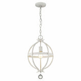 Callie 1-Light Country White Pendant - Homeroots - Flyclothing LLC