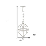 Callie 1-Light Country White Pendant - Homeroots - Flyclothing LLC