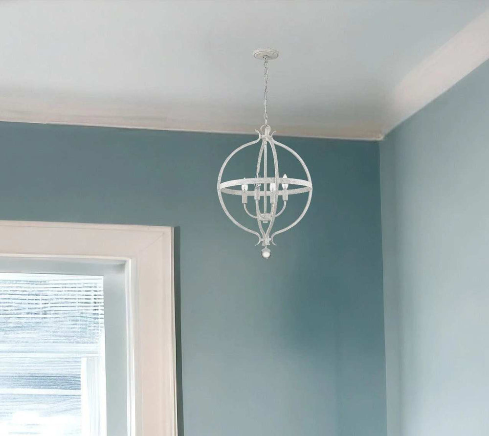 Callie 4-Light Country White Pendant - Homeroots - Flyclothing LLC