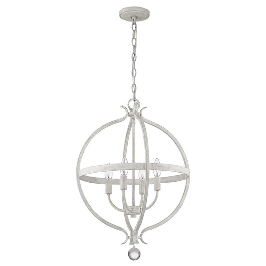 Callie 4-Light Country White Pendant - Homeroots - Flyclothing LLC