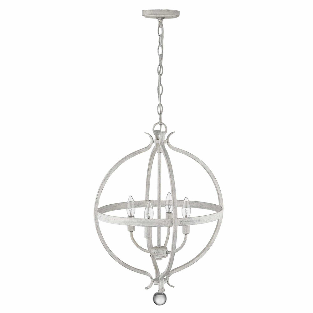 Callie 4-Light Country White Pendant - Homeroots - Flyclothing LLC