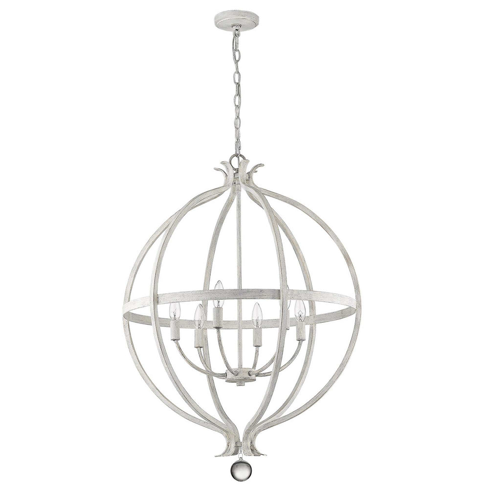 Callie 6-Light Country White Pendant - Homeroots - Flyclothing LLC