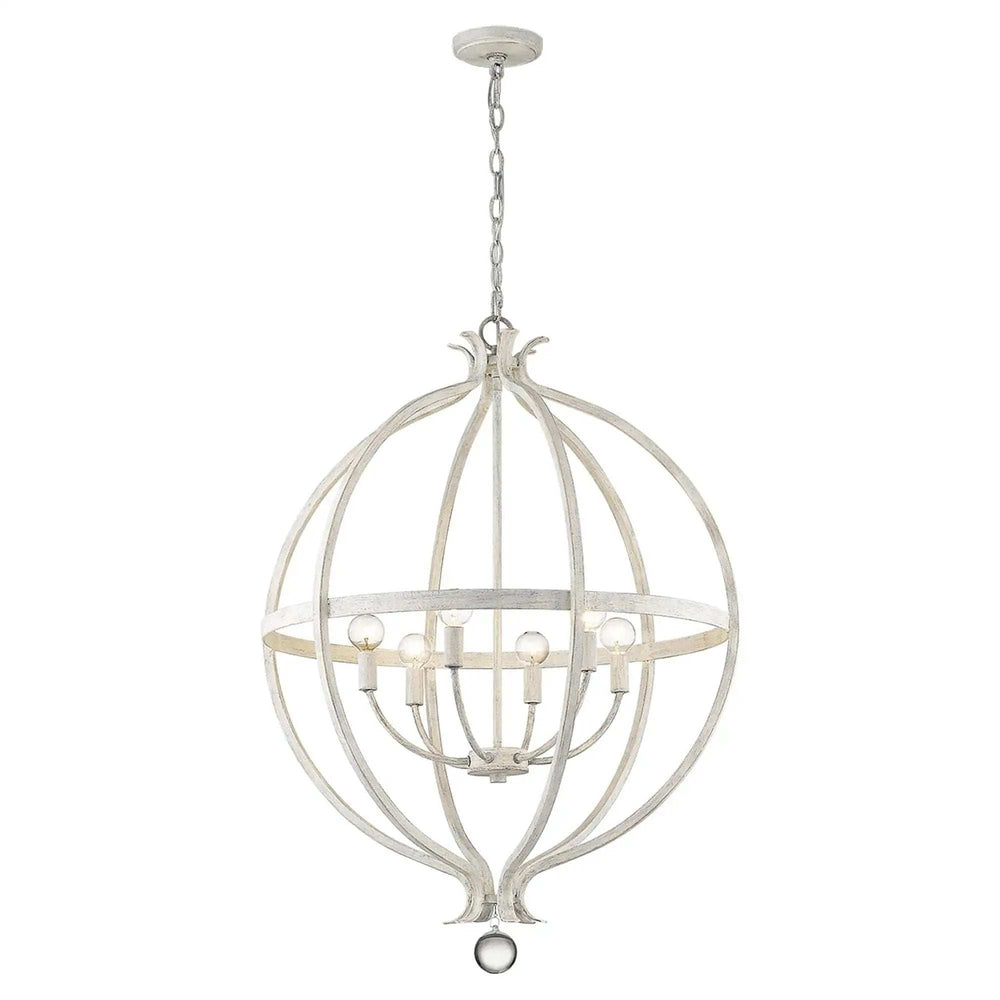 Callie 6-Light Country White Pendant - Homeroots - Flyclothing LLC