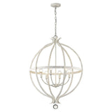 Callie 6-Light Country White Pendant - Homeroots - Flyclothing LLC
