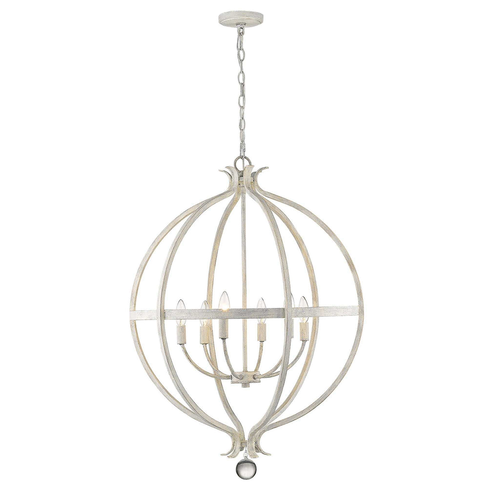 Callie 6-Light Country White Pendant - Homeroots - Flyclothing LLC