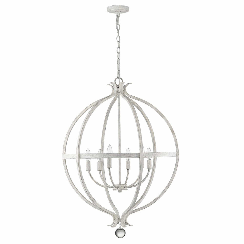 Callie 6-Light Country White Pendant - Homeroots - Flyclothing LLC