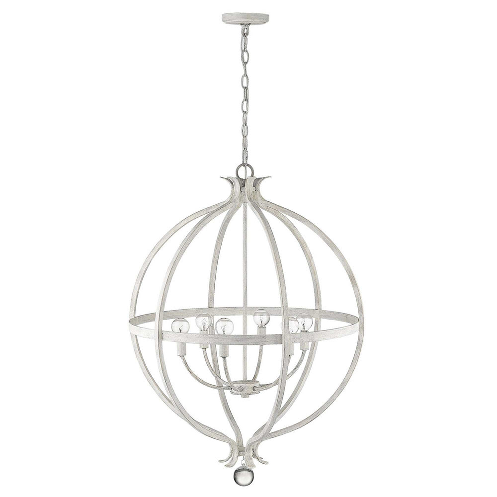 Callie 6-Light Country White Pendant - Homeroots - Flyclothing LLC