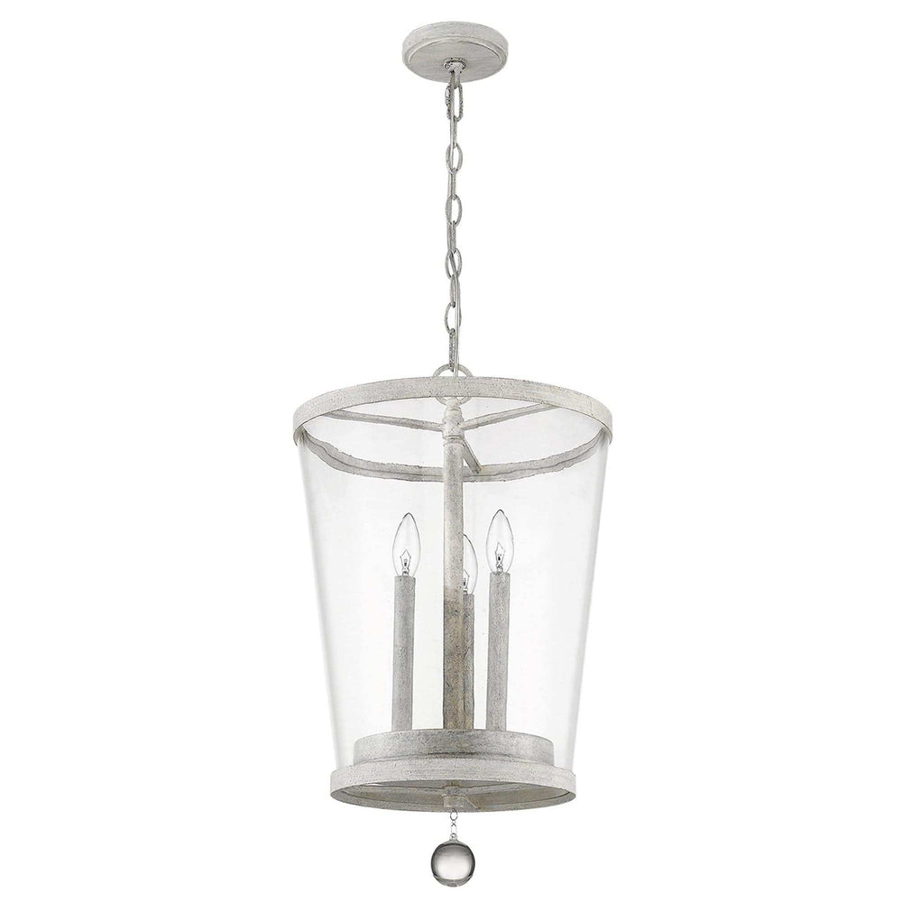 Callie 3-Light Country White Foyer Pendant - Homeroots - Flyclothing LLC