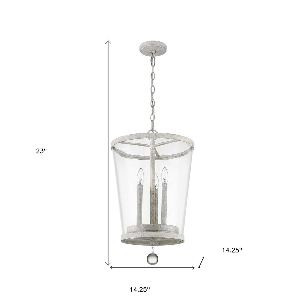 Callie 3-Light Country White Foyer Pendant - Homeroots - Flyclothing LLC