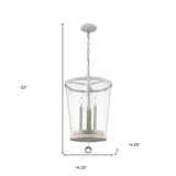 Callie 3-Light Country White Foyer Pendant - Homeroots - Flyclothing LLC