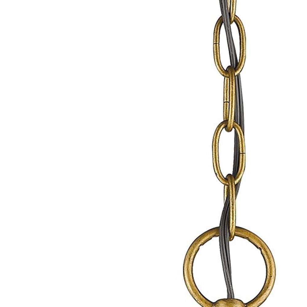 Gold Candle Style Three Light Crystal Metal Dimmable Chandelier - Homeroots - Flyclothing LLC