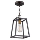 Antique Bronze Metal Tapered Hanging Light - Homeroots - Flyclothing LLC