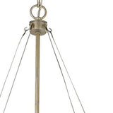 Nora 4-Light Washed Gold Drum Pendant With Abstract Open-Air Cage Shade - Homeroots - Flyclothing LLC