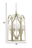 Ellie 6-Light Washed Gold Foyer Pendant - Homeroots - Flyclothing LLC