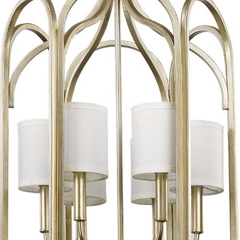 Ellie 6-Light Washed Gold Foyer Pendant - Homeroots - Flyclothing LLC