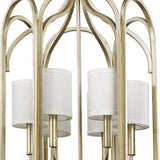 Ellie 6-Light Washed Gold Foyer Pendant - Homeroots - Flyclothing LLC