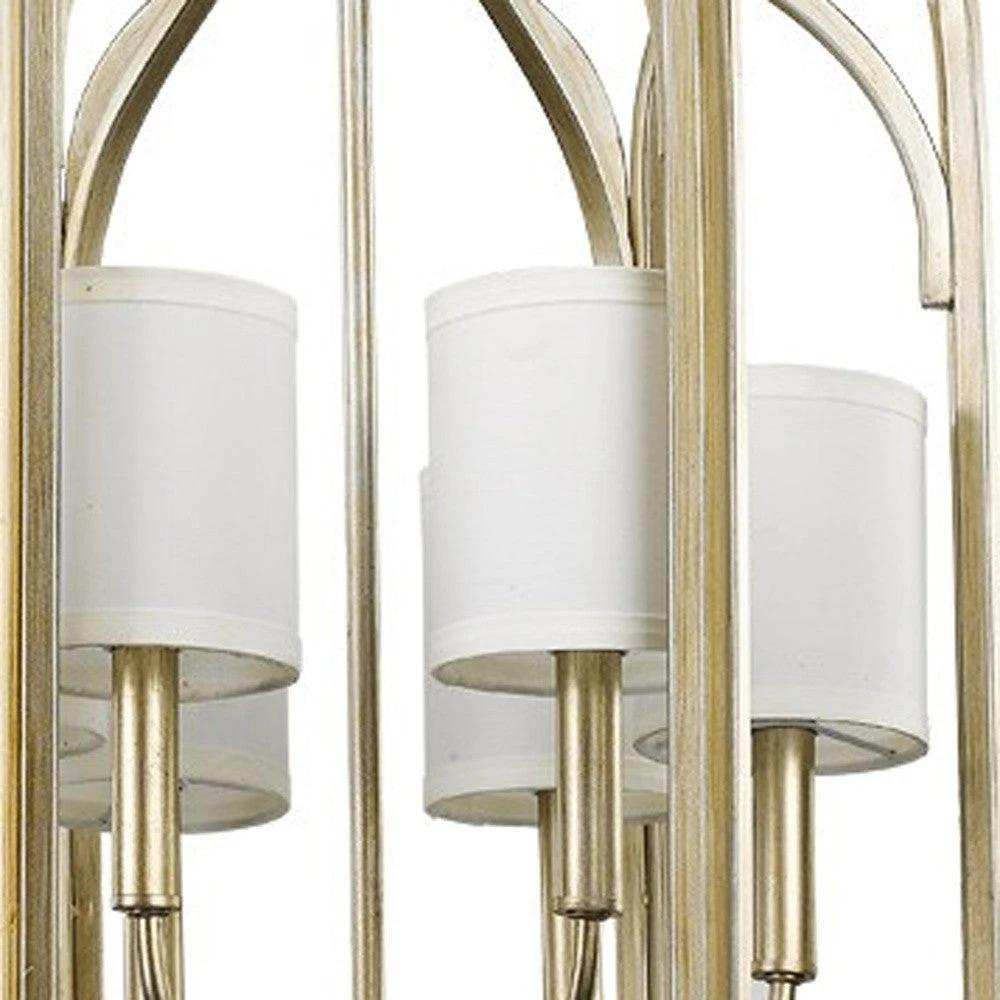 Ellie 6-Light Washed Gold Foyer Pendant - Homeroots - Flyclothing LLC