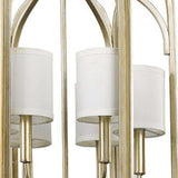 Ellie 6-Light Washed Gold Foyer Pendant - Homeroots - Flyclothing LLC