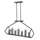 Luca 14-Light Matte Black Island Pendant - Homeroots - Flyclothing LLC