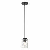 Black Metal and Glass Mini Pendant Hanging Light - Homeroots - Flyclothing LLC