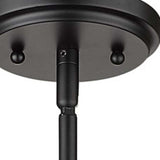 Black Metal and Glass Mini Pendant Hanging Light - Homeroots - Flyclothing LLC