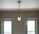 Black Metal and Glass Mini Pendant Hanging Light - Homeroots - Flyclothing LLC