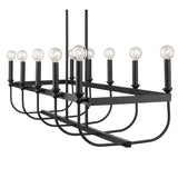 Beckett 10-Light Matte Black Island Pendant - Homeroots - Flyclothing LLC