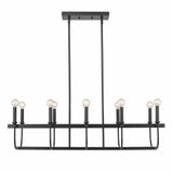 Beckett 10-Light Matte Black Island Pendant - Homeroots - Flyclothing LLC