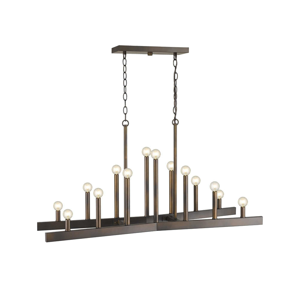 Fallon 14-Light Oil-Rubbed Bronze Island Pendant - Homeroots - Flyclothing LLC