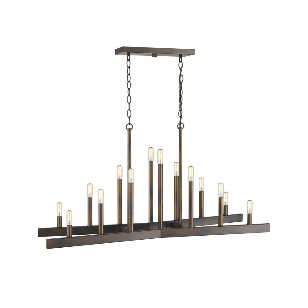 Fallon 14-Light Oil-Rubbed Bronze Island Pendant - Homeroots - Flyclothing LLC