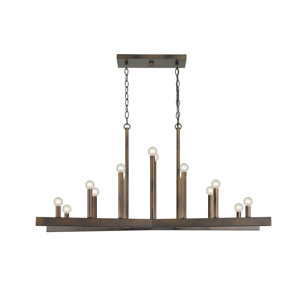 Fallon 14-Light Oil-Rubbed Bronze Island Pendant - Homeroots - Flyclothing LLC