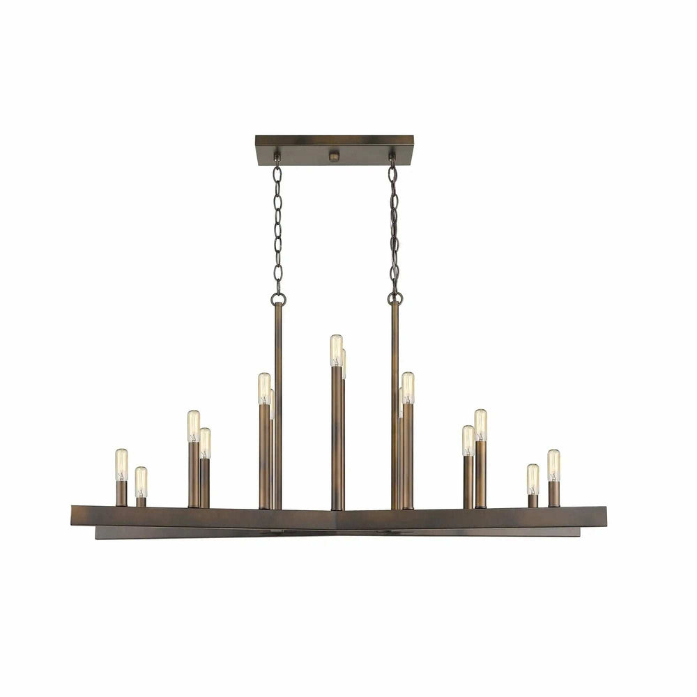 Fallon 14-Light Oil-Rubbed Bronze Island Pendant - Homeroots - Flyclothing LLC
