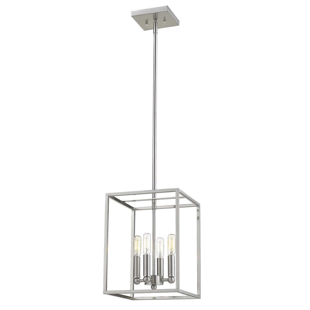 Cobar 4-Light Satin Nickel Pendant - Homeroots - Flyclothing LLC