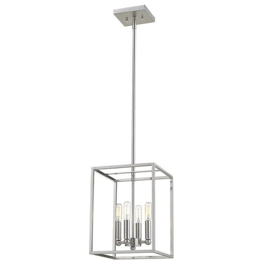 Cobar 4-Light Satin Nickel Pendant - Homeroots - Flyclothing LLC