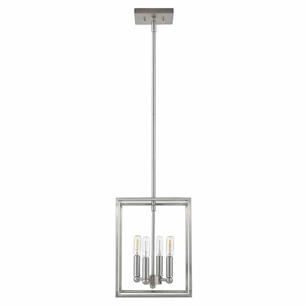 Cobar 4-Light Satin Nickel Pendant - Homeroots - Flyclothing LLC