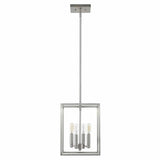 Cobar 4-Light Satin Nickel Pendant - Homeroots - Flyclothing LLC