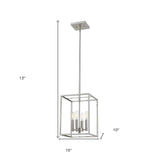 Cobar 4-Light Satin Nickel Pendant - Homeroots - Flyclothing LLC