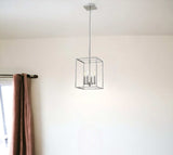 Cobar 4-Light Satin Nickel Pendant - Homeroots - Flyclothing LLC