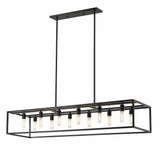 Cobar 12-Light Matte Black Island Pendant - Homeroots - Flyclothing LLC