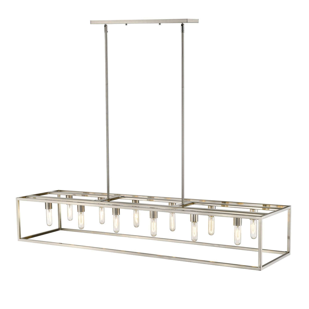 Cobar 12-Light Satin Nickel Island Pendant - Homeroots - Flyclothing LLC