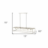 Cobar 12-Light Satin Nickel Island Pendant - Homeroots - Flyclothing LLC