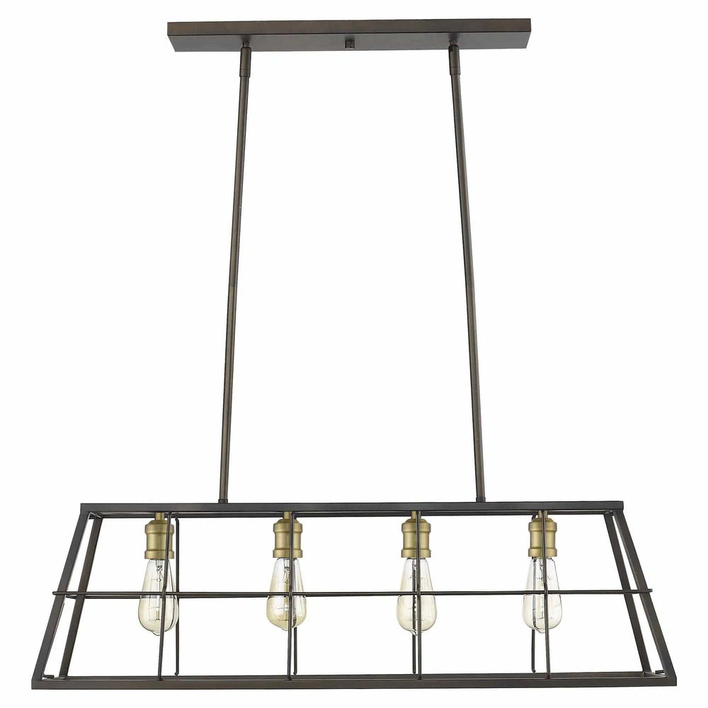 Charley 4-Light Oil-Rubbed Bronze Pendant - Homeroots - Flyclothing LLC