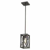 Bronze Metal Geometric Mini Pendant Hanging Light - Homeroots - Flyclothing LLC
