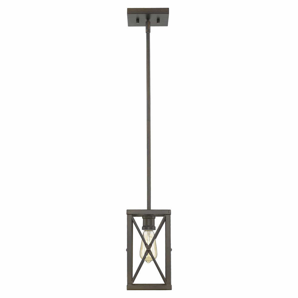 Bronze Metal Geometric Mini Pendant Hanging Light - Homeroots - Flyclothing LLC