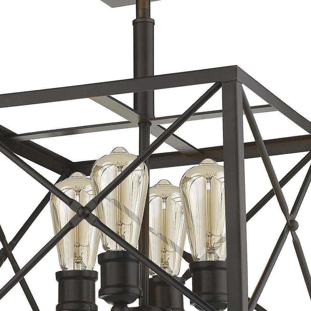Brooklyn 4-Light Oil-Rubbed Bronze Convertible Pendant - Homeroots - Flyclothing LLC
