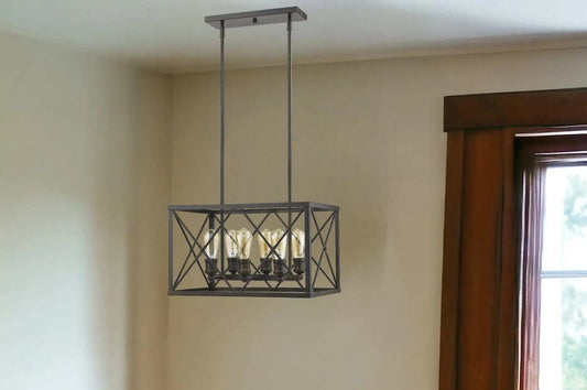 Brooklyn 6-Light Oil-Rubbed Bronze Pendant - Homeroots - Flyclothing LLC