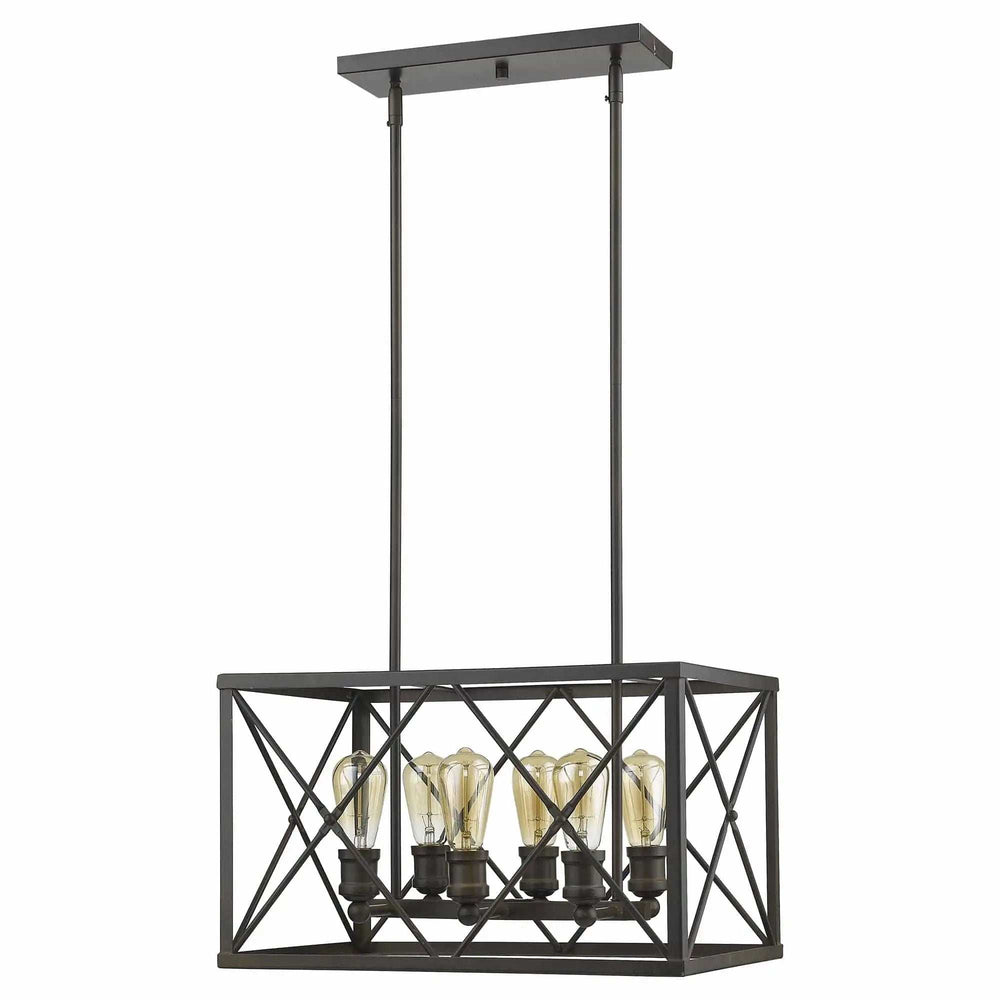 Brooklyn 6-Light Oil-Rubbed Bronze Pendant - Homeroots - Flyclothing LLC